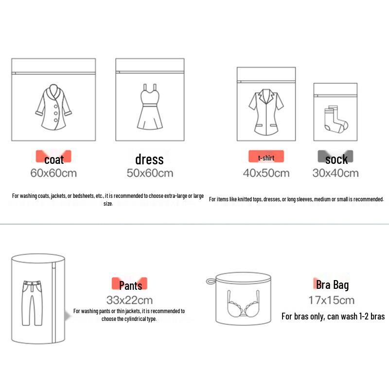 Anti-Deformation Wash Bag: Protective Fine Mesh for Sweaters & Underwear