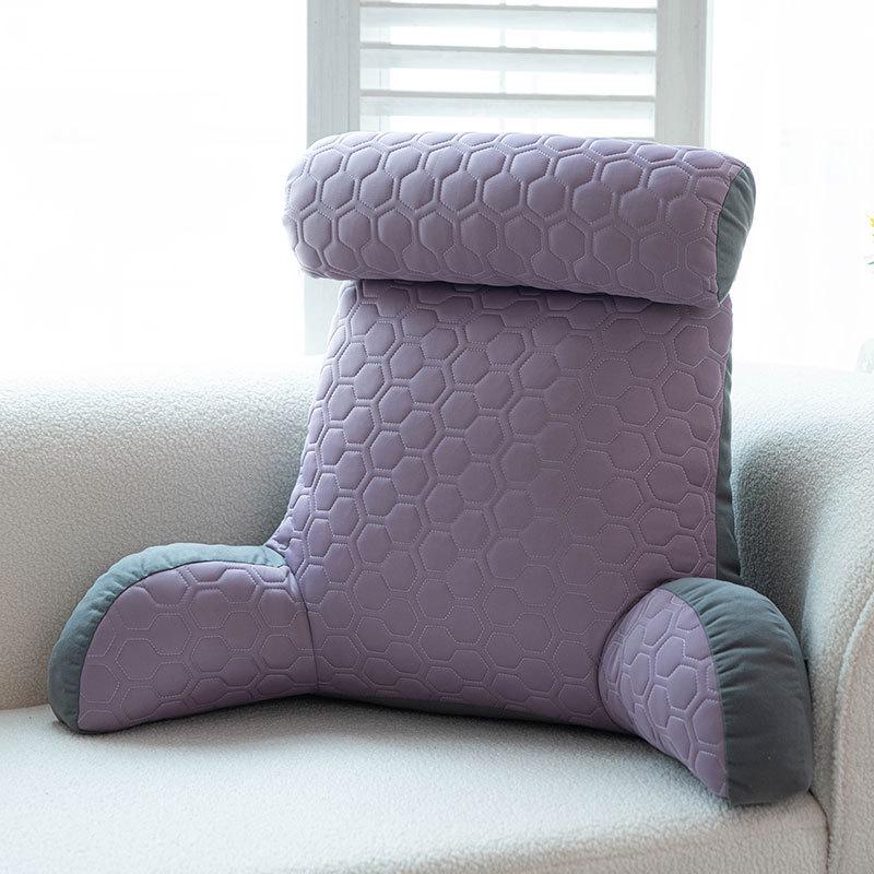 Ice Silk Latex Headboard Cushion: Soft Backrest Pillow for Sofa and Bed with Cool Comfort