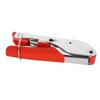 Coaxial Cable Crimping Tool Kit Tool Steel Cable Crimper and Stripper with 10 Pcs F Compression
