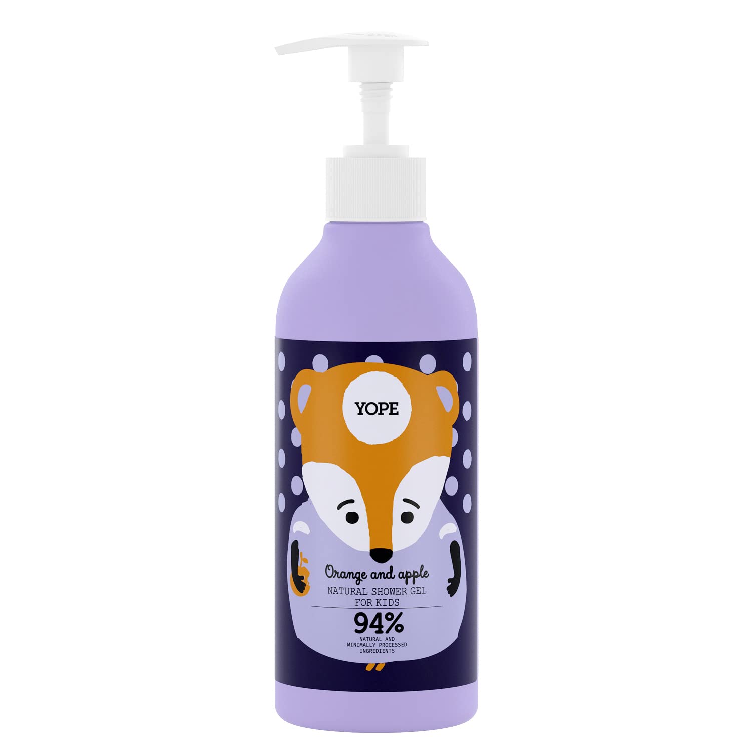 

YOPE Natural Body Orange Apple Made with Natural For Sensitive Ecocert Kids Soap, 400ml, & Scent, 94% Ingredients, Dry, Skin,