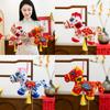 Peluche Cheval Porte-Bonheur du Nouvel An Chinois Avec Remplissage en Coton PP Pour les Cadeaux de la Fête du Printemps