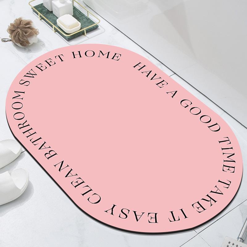 Modern Simple Household Diatom Mud Mat Bathroom Non-slip Mat Toilet Toilet Easy To Dry Absorbent Foot Mat