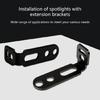 Motorcycle Bracket for Light Metal Construction Light Extension Holder Tool Frees Setups Multiple Vehicle Compatibility