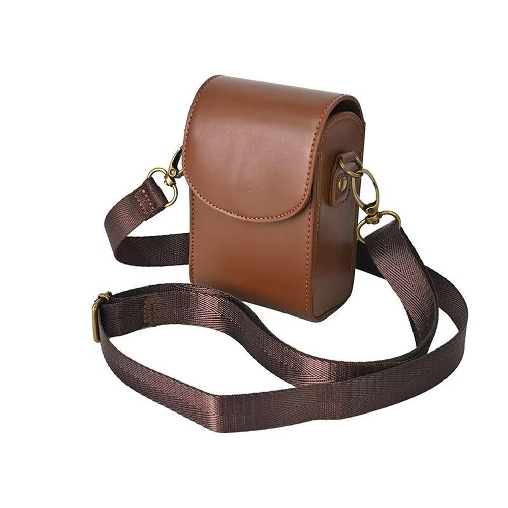 PU Leather Camera Bag Case For Canon SX740HS SX730 SX720 G7X2 G7X3 G9X Sony ZV1F ZV1 ZV1M2 RX100 LX10 Ricoh GR GR2 GR3 GR3X