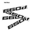AAAOM1 ABS Emblem Glossy Black Car Sticker Badge Decal Body Trunk Decor for BMW 630i 630d 635d 640i 640d 650i 660d 628i 620i 635i 645i