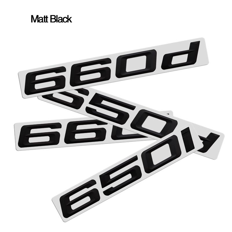 AAAOM1 ABS Emblem Glossy Black Car Sticker Badge Decal Body Trunk Decor for BMW 630i 630d 635d 640i 640d 650i 660d 628i 620i 635i 645i