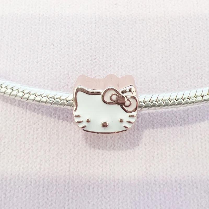 925 Silver,Cartoon Cute Cat,Dog Bead Pendant,Suitable for Original Bracelet DIY Accessories,Exquisite Jewelry