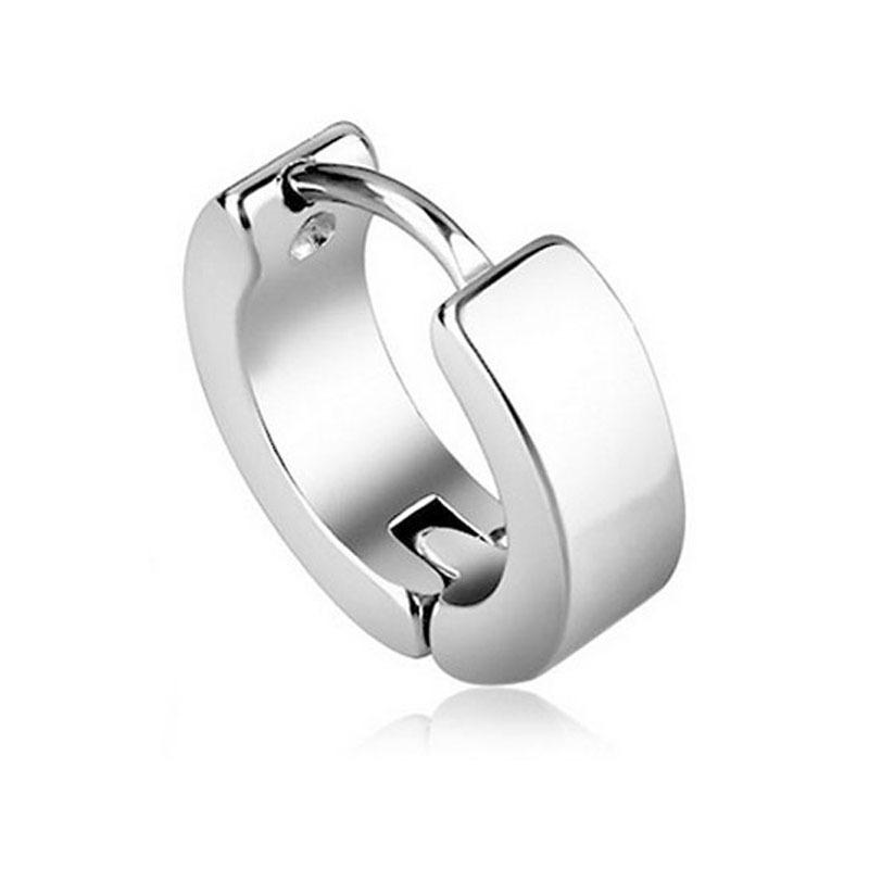 Classic versatile basic earrings for men and women, stainless steel non-pierced ear clips that do not fade