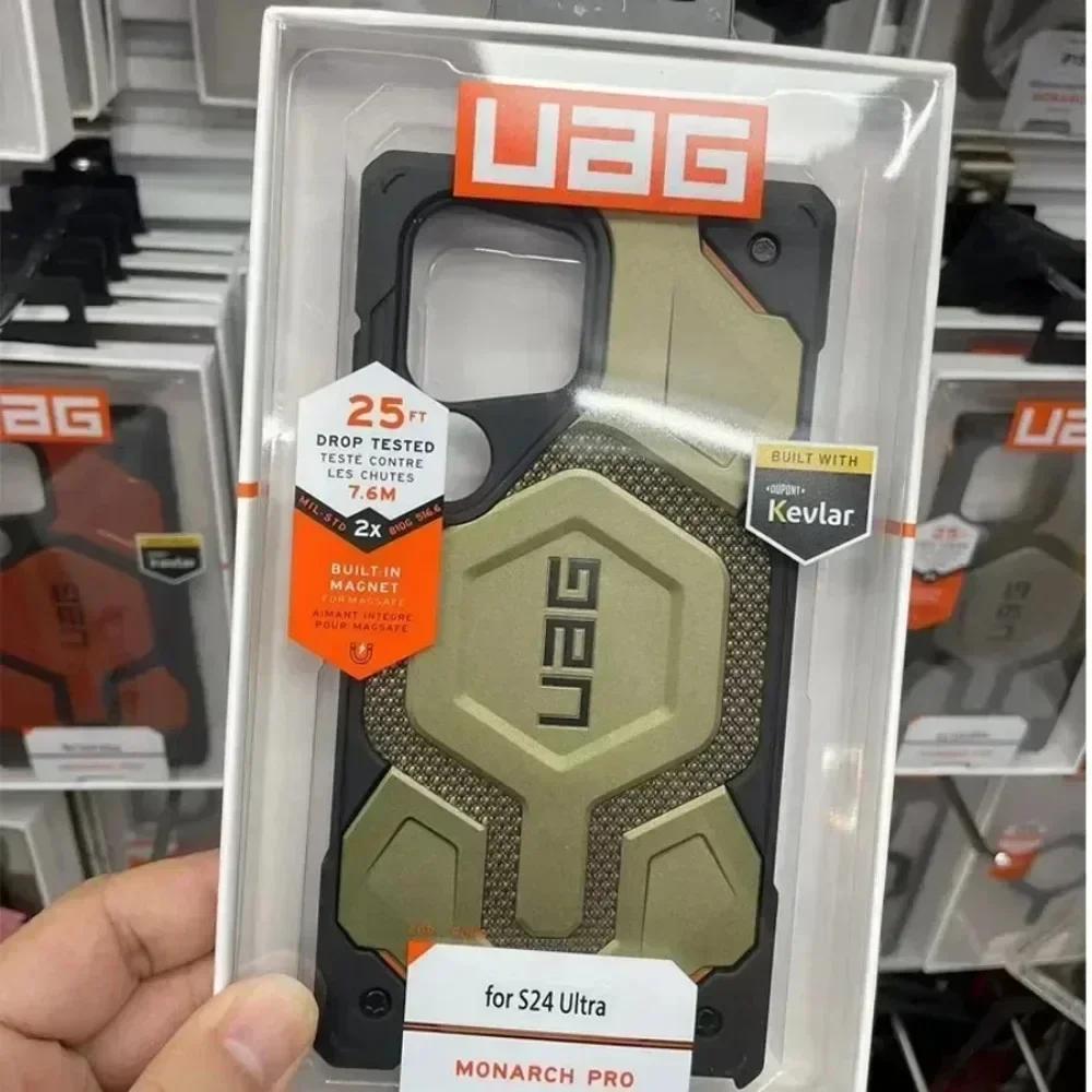 2025 Monarch Pro Kevlar MagSafe Hoesje voor Samsung Galaxy S25 Ultra S24 Plus S23 Schokbestendig Magsafe Magnetisch Origineel Telefoonhoesje