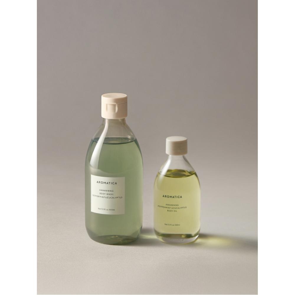 

Aromatica [instant Cooling] Awakening Peppermint Eucalyptus Set Body wash+Body Oil NONE