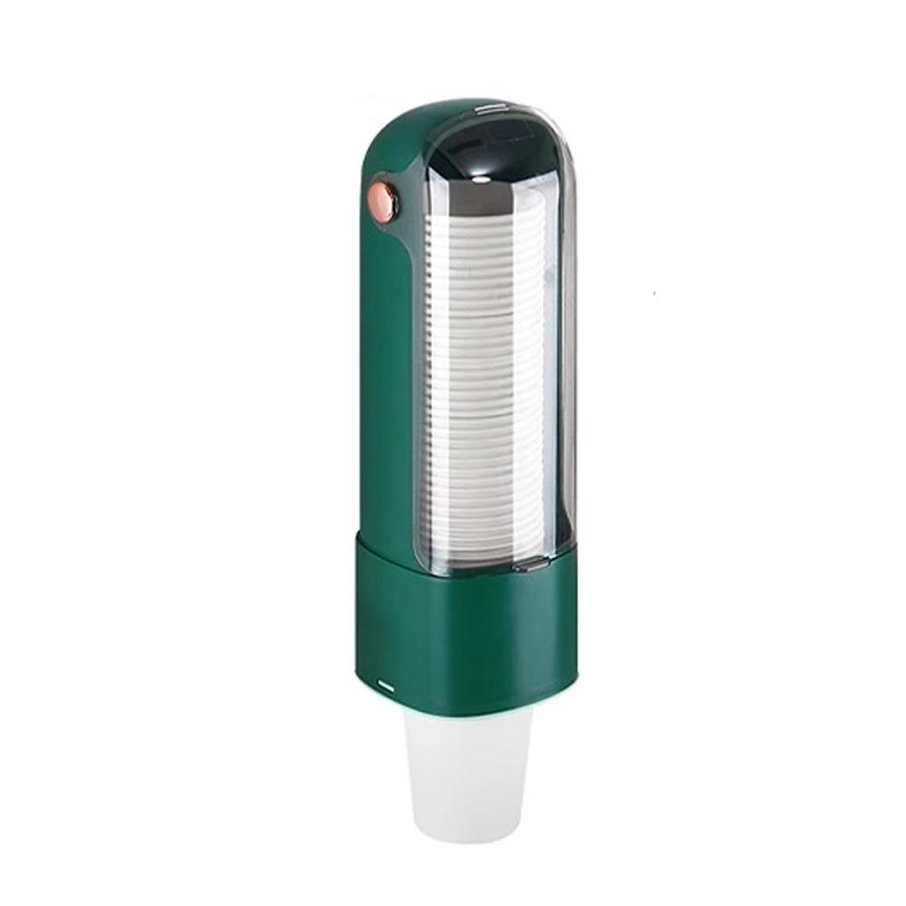 

Настенный держатель для одноразовых бумажных стаканчиков, пластиковая стойка для хранения стаканчиков, видимый экстрактор стаканчиков, кухня Green-Single Grid