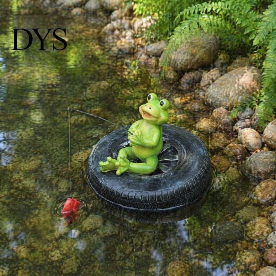 Garden Animal Statues for Water Features Floating Frog Pond Ornament, Realistic Resin Statue, UV Protected Statue Patio Decor Weather Resistant