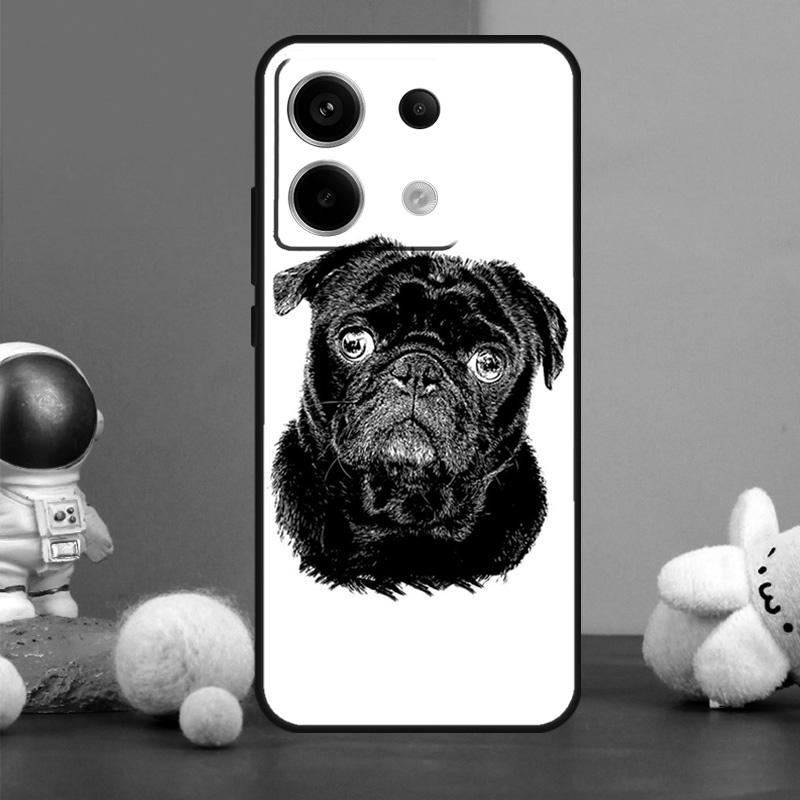 

Cute Pug Dog Case For Xiaomi Redmi Note 14 9 10 11 12 13 15 Pro Plus Redmi 15 15C 10C 12C 13C 14C Cover Redmi Note 14 5G