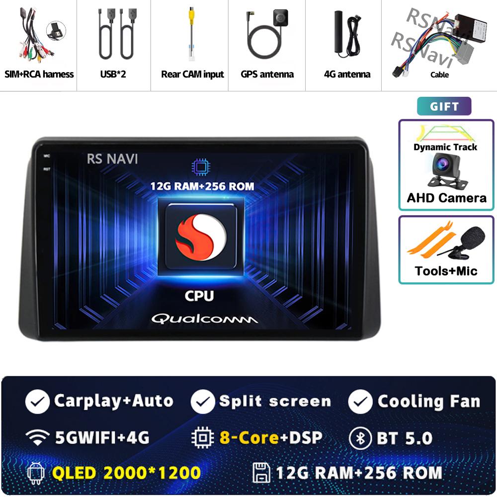 Android 14 Carplay Car Radio For Chrysler Grand Voyager 5 For Dodge Grand Caravan 2008 2011-2020 GPS Multimedia Stereo Head Unit