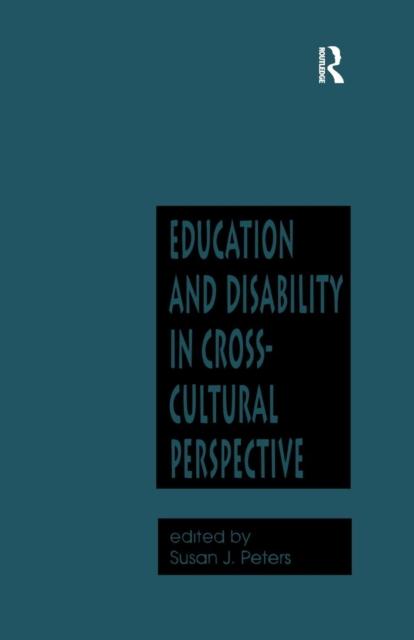 Bok Education and Disability In Cross-Cultural Perspective