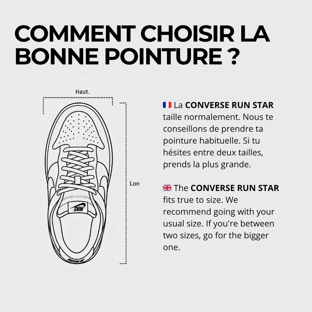 Converse Run Star Hike Hi Λευκό Μαύρο Καουτσούκ