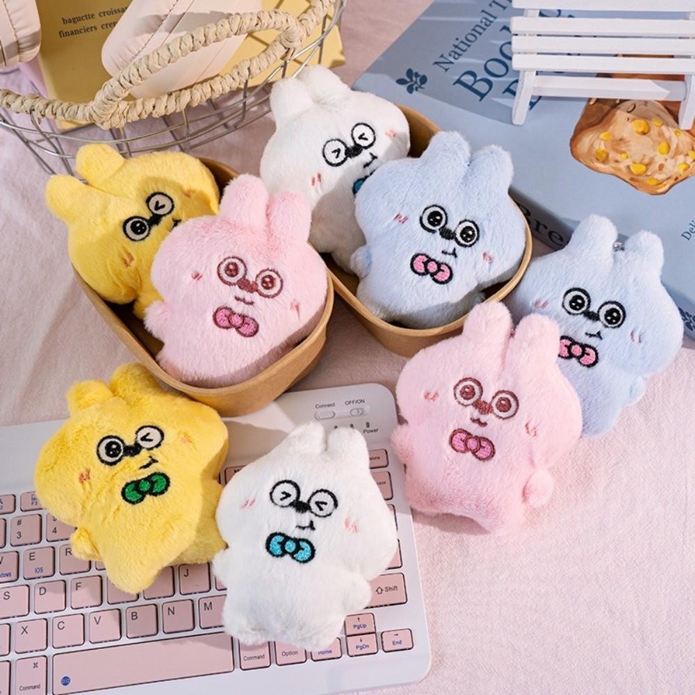 Cartoon Squeezing Keychain Friendship Rabbit Pendant Cute Plush Rabbit Keychain  Key Decor
