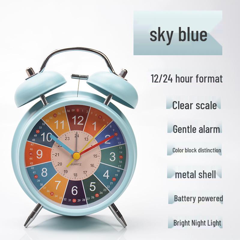 

Student Early Education Metal Alarm Clock: Wake-Up & Self-Discipline Tool for Kids