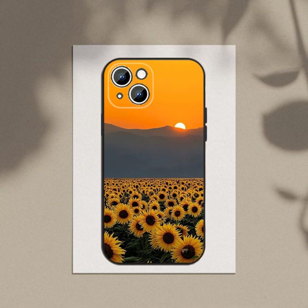 Θήκη τηλεφώνου Sunflower για iPhone Samsung Galaxy Redmi Xiaomi Oppo OnePlus Note SA 7 8 9 10 11 12 13 14 20 21 22 23 53 54 Pro Max Plus Ultra TPU Soft