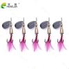 HENGJIA Fishing Lure Spinner Bait Box Set 8 Types Metal Copper Spoon Lures Freshwater Saltwater Bass Pike