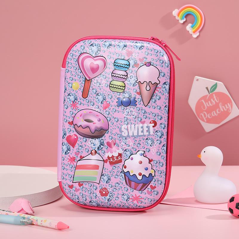 Cartoon Astronaut Large Capacity Pencil Case - Multi-purpose EVA Pencil Box for Kids