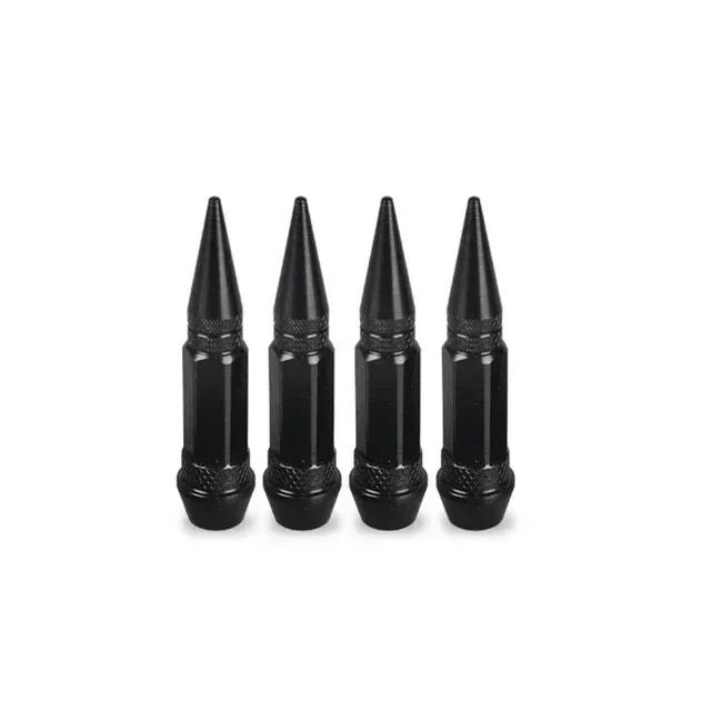 4Pcs 45/60mm Tire Valve Stem Cover Spiked Wheel Valve Cover Bicycles Tyre Hub Valve Stem Cover Motorcycle Tire Valves Covers Hat