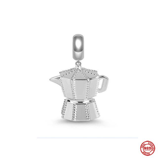 New Fashion Silver 925 Charms Couple Love Beads Tower Camera Pendant Fit Woman's Bracelets Fine Europe Jewelry Gift
