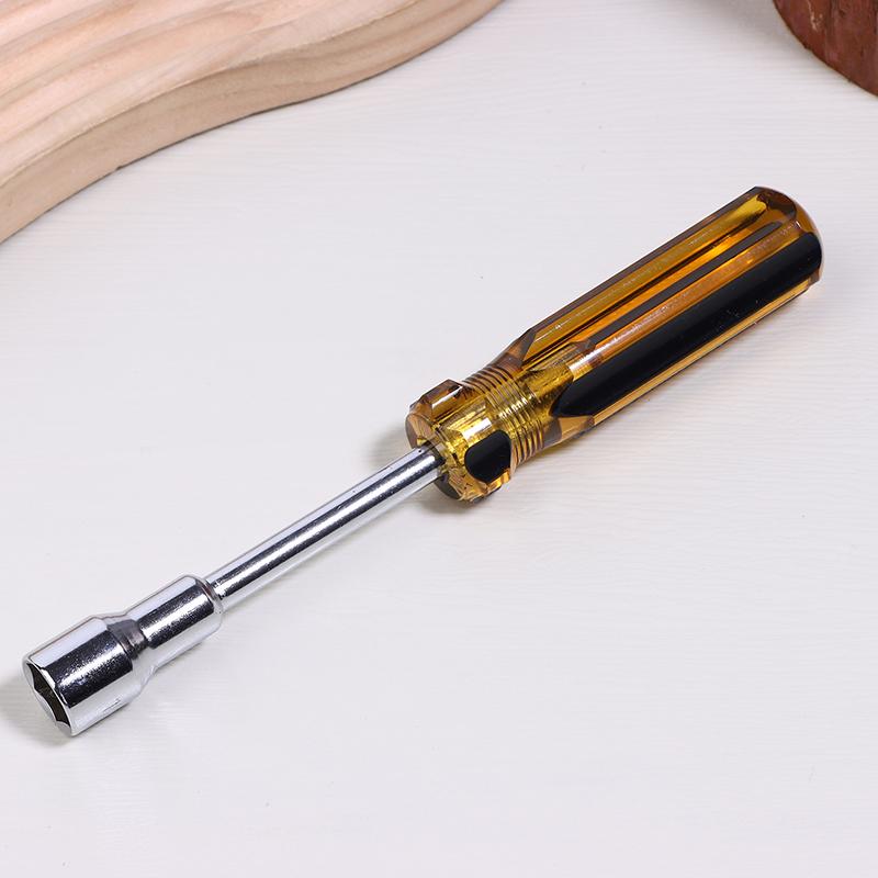 4/5/5.5/6/7/8/9/10/11/12/13/14Mm Hex Socket Head Handle Crv Shaft Nut Screwdriver Nut-Wrench M3 M4 Screwdriver Casing Batch Hand