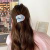 Cream Striped Hair Ring Female Sweet Bear Mori Cute Scrunchie High Elastic Hair Accesssories