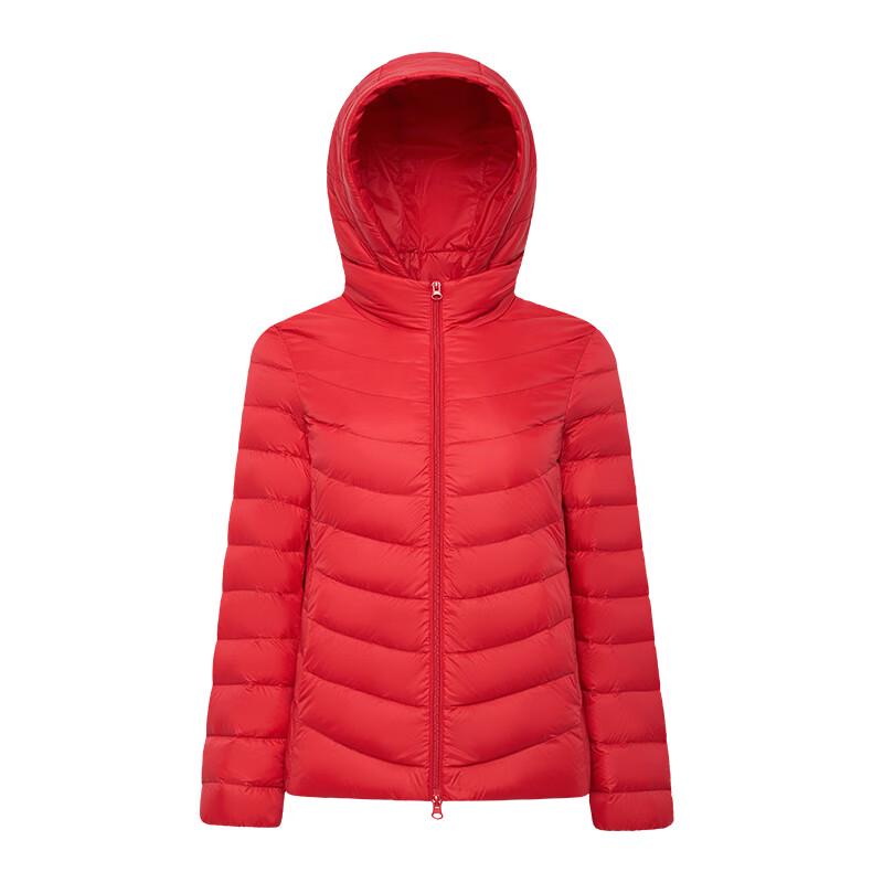 Qianrengang Women s Lightweight Hooded Down Jacket S