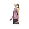 Adidas Logo Mesh Breathable Round Neck Sleeveless Vest Women Tops Pink IJ5243
