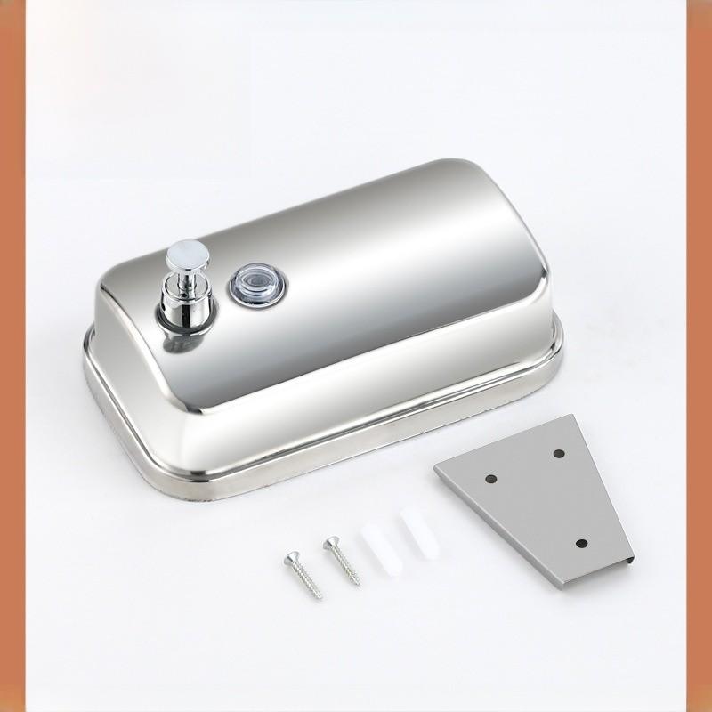 Modern Stainless Steel Soap Dispenser Wall Mount With Hand Press For Kitchen And Bathroom Use
