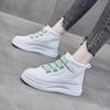 Fashion Short Shoes for Women Female Ankle Boots Chunky Sneakers Platform White Booties Elastic Sports Work Footwear Winter 2024 Novelty