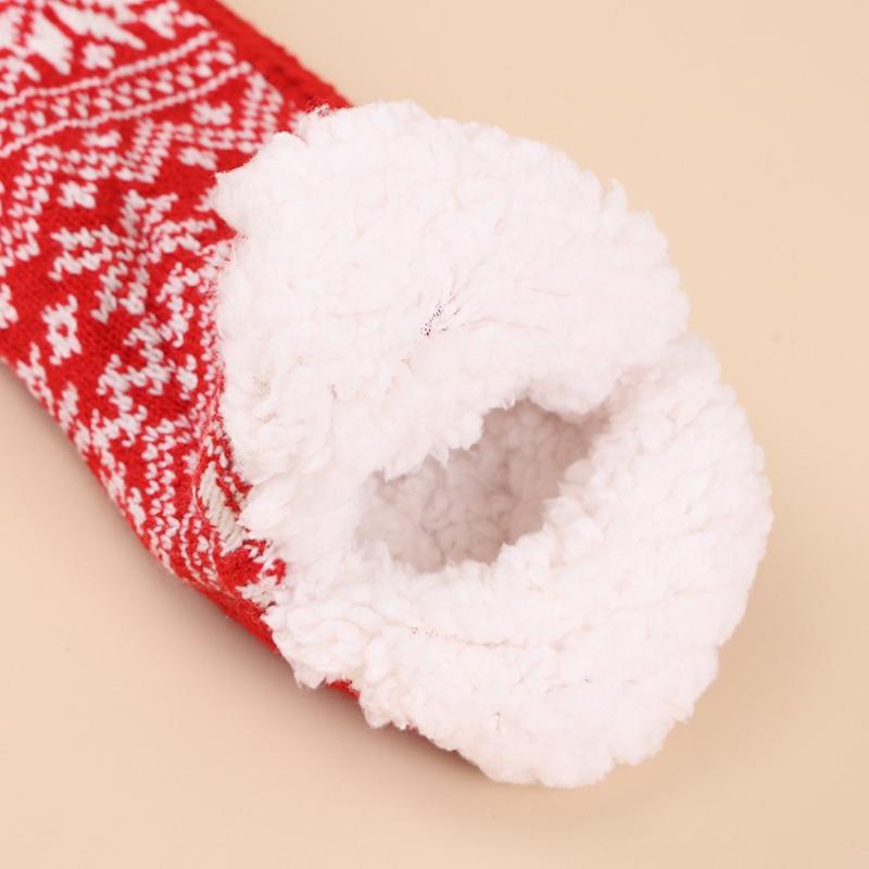 Female Winter Thickened Medium Tube Anti-slip Home Floor Snow Socks Women Comfortable Socks