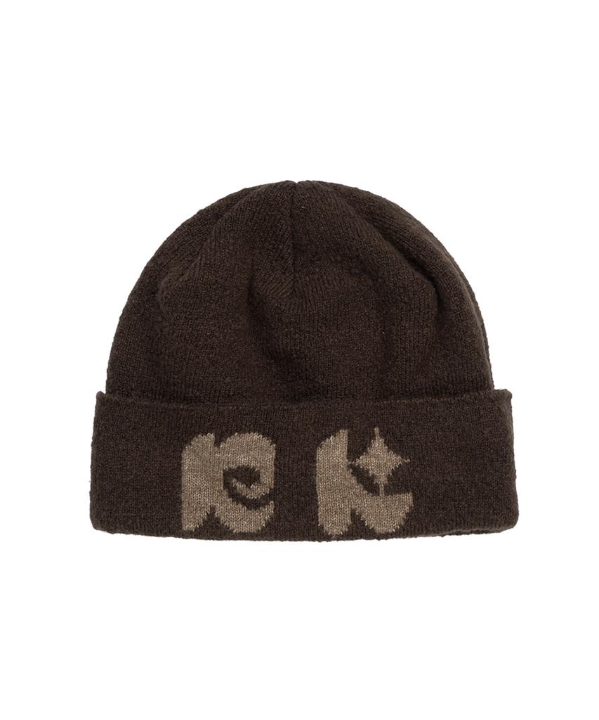 NEWKITSCH Nk Logo Jacquard Beanie (Brown)