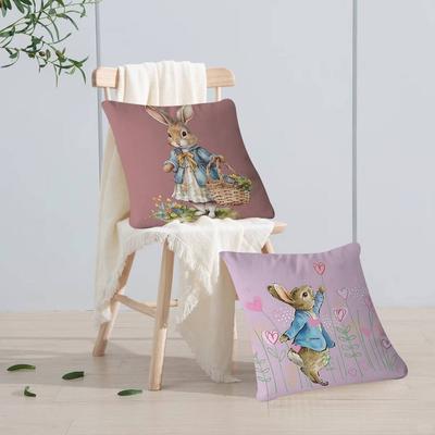 Anime Peter Rabbit Cushion Cover Pillowcase Upholstery Sofa Throw Pillow Home Decor Pillowcas