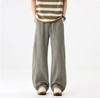 Lyocell Tencel casual pants men's spring and summer trendy brand old money style linen straight retro drape wide-leg trousers