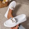 Comfortable Casual Versatile Women'S Flat Round-Toe Small Single Shoes Casual Loafers, Women Shoes