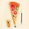 4pcs Creative Students Learning Stationery Simulation Pizza Ballpoint Pen Black Refill Hot Dog Bread Pen Funny and Interesting