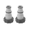 2PCS Pool Hose Adapter Replacement 1.25 Inch To 1.5 Inch Type A Pool Filter Hose Adapter for Swimming Pool