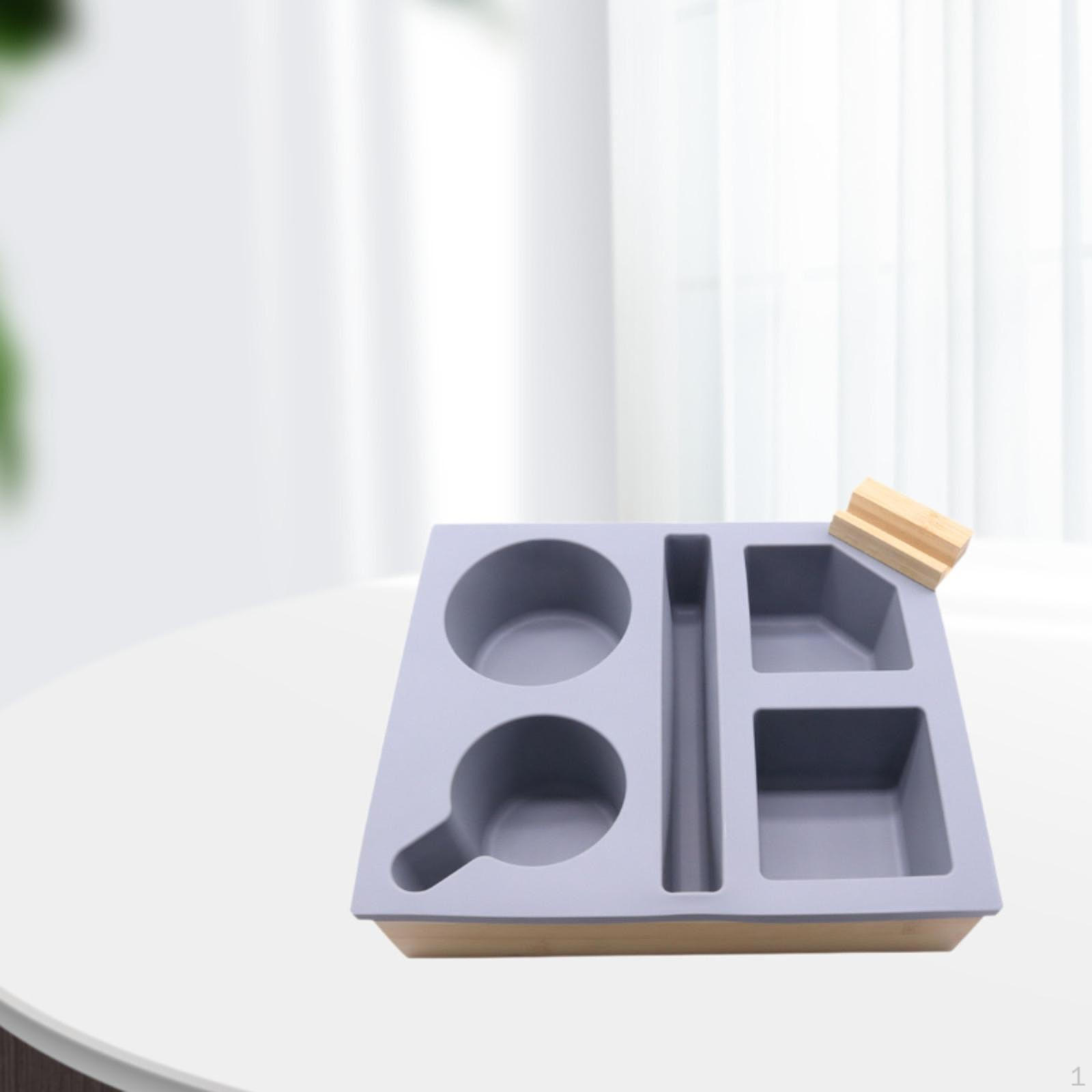 

Подставка для чашки на диване, подставка для рабочего стола, ящик для хранения мелочей с дистанционным управлением для спальни серый