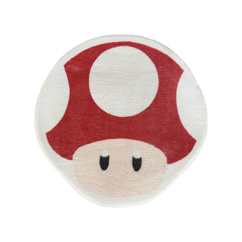 Cartoon Mushroom Head Household Absorbent Non-slip Thick Imitation Cashmere Carpet Wear-resistant Dirt Warm Bedroom Bed Blanket