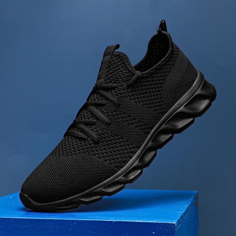 New Men Jogging Casual Walking Leisure Loafers Brand Outdoor Fashion Running Shoes Lace-up Breathable Comfortable Sneakers Blade