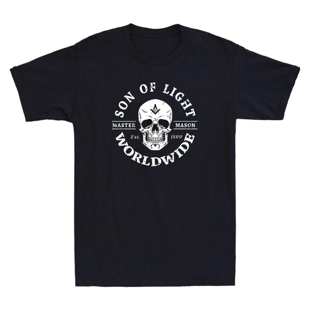 Master Mason Son of Light Worldwide Freemasons Freemasonry Vintage Men s T-Shirt S