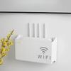Förvaringslåda för hemrouter, Trådlös WIFI, Väggmonterat förvaringsställ för TV-box, För vardagsrum, Sovrum Sorteringsförvaring