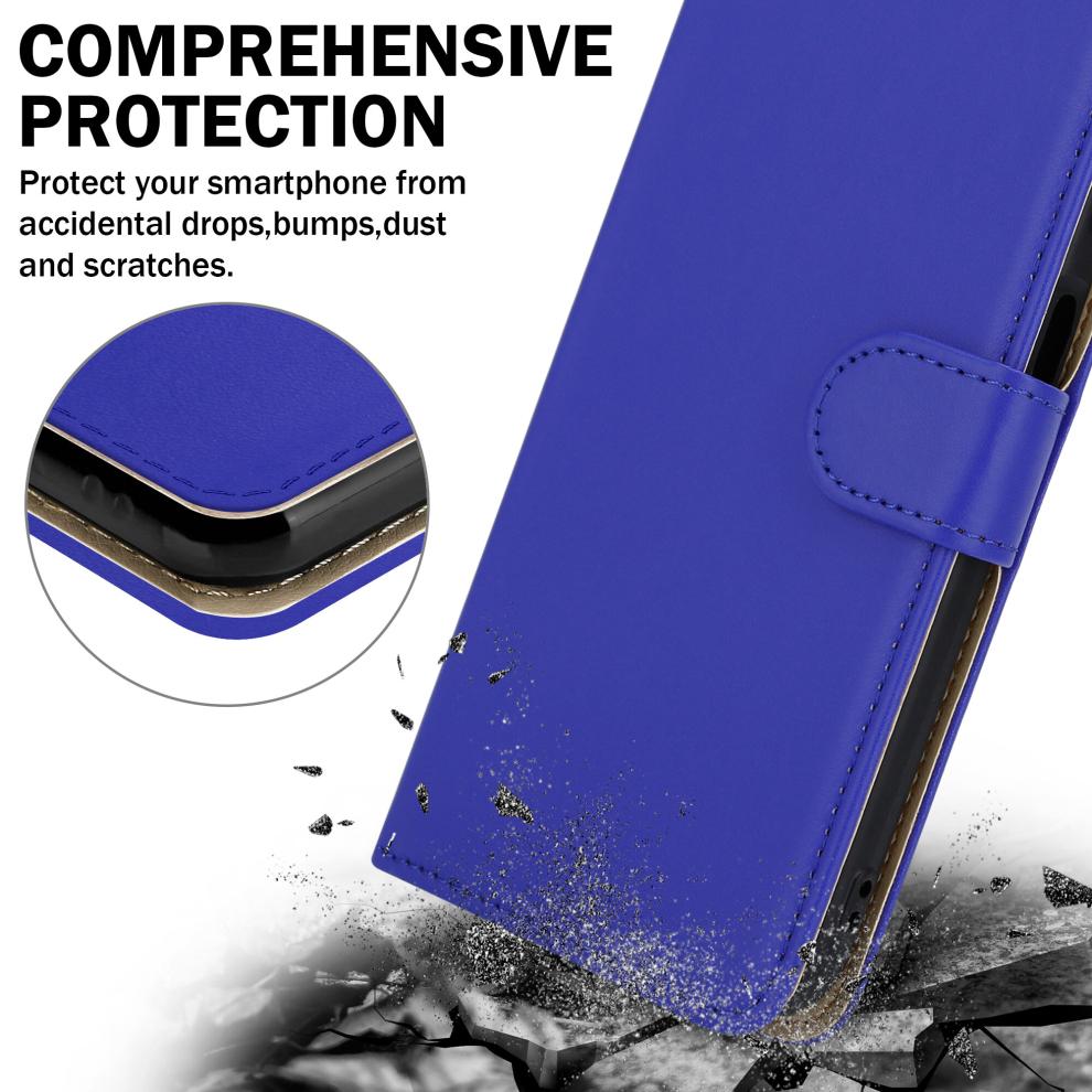 (Google Pixel 8 Pro, Blue) For Google Pixel 8 Pro Leather Wallet Phone case