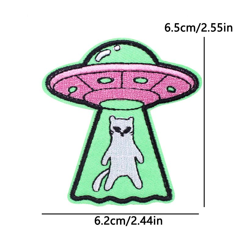 Cute Cat Duck Animal Cartoon Iron On Embroidery Patch for Kids Clothing Backpack Jacket School Bag Kawaii Design Decoration