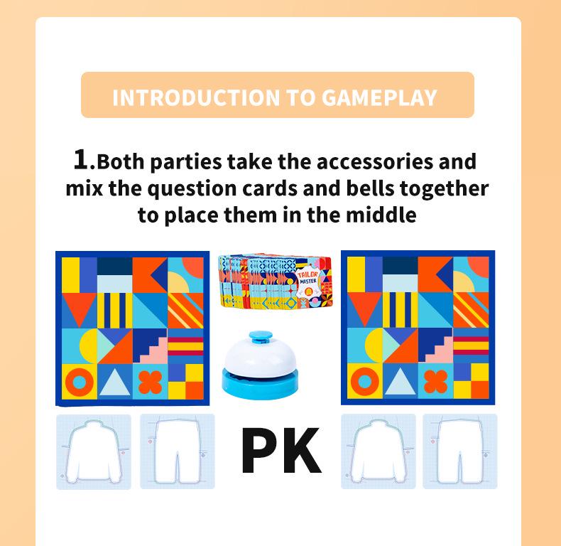 Cross-Border Tailor Master Quiz Game - Children's Educational Matching Toy