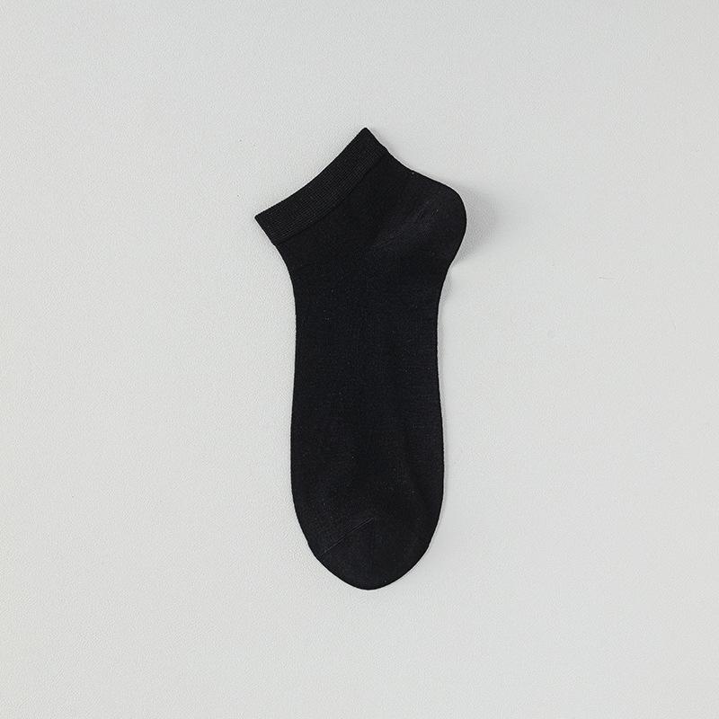 Mulberry Silk Men's Short Socks, Summer Thin, Cool, Antibacterial, Sweat-absorbing, Non-dropping Heel, Deodorizing Mesh Boneless Mid-calf Socks