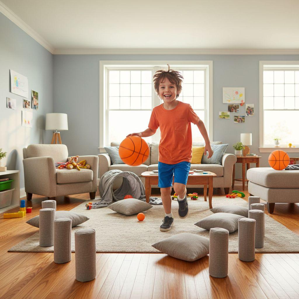 Indoor Silent Weighted Basketball for Kids & Adults - Custom Logo Option